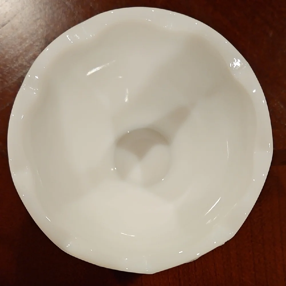 Westmoreland Milk Glass Paneled Grape & Vine Small Bowl Trinket Dish